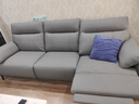 左右零靠墙电动功能头层牛皮沙发6013青云灰 2.7m三左 实拍图