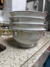 厚秀堂景德镇碗家用吃饭10个装 骨瓷碗陶瓷碗套装 防烫米饭碗面碗可微波 银杏 4.5英寸 10个 实拍图