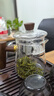 月牙公道杯带盖耐高温玻璃公道杯加厚分茶器茶漏一体茶海套装家用 美术把月牙玻璃盖 460ml 1只 实拍图
