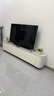 菲典森实木电视柜落地2025最新款客厅家用现代简约感茶几电视机柜组合 1.8m三抽电视柜(雪山白+白柜) 实拍图