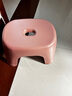 椅子奶油风家用小凳子加厚塑料凳可叠放耐用儿童凳学生寝室矮凳 樱花粉1个 实拍图