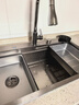 JOMOW水槽5.0加厚厨房大单槽一体盆304不锈钢洗碗池槽多功能洗菜盆GL/d 80*46【5.0加厚】耐磨耐刮 【默认发右下水】左下水需下单备注 实拍图