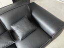 苏谷 沙发 大黑牛头层牛皮沙发意式极简客厅直排真皮沙发组合家具 3.0米【荔枝纹头层皮】墨黑色 1 实拍图