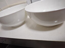 京东京造 餐具套装 乔迁之喜陶瓷家用陶瓷汤碗 纯白骨瓷 面碗6英寸*2 实拍图