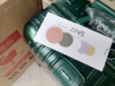 EAZZ【一体铝框｜退换免费】行李箱铝镁合金拉杆箱旅行箱登机密码皮箱 高端 铝框-墨绿色 20英寸 登机箱 签约商务手提箱 实拍图