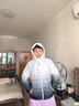 鸭鸭（YAYA）反季轻薄羽绒服女短款冬装渐变色时尚洋气保暖连帽防寒外套YP 黑色渐变 XL 170 实拍图