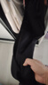 红蜻蜓闰月鞋女士粗跟小香风皮鞋职业通勤妈妈鞋高跟鞋WFB31540 黑色 38 实拍图