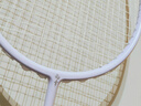 的幸均衡之刃超轻羽毛球拍全碳素纤维羽毛球耐打初学者新手耐用单拍 月相-暮山紫（5u) 质保30磅（已穿线+两个手胶） 实拍图