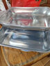 不锈钢保鲜盒冰箱专用带盖密封便当盒饭盒收纳冷冻菜盘果盘烤鱼盘 【带盖】2个装 实拍图