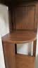源氏木语实木转角书架墙角置物架家用书柜多层收纳架落地三角柜 【6】橡木胡桃色高1.74米转角书架 实拍图