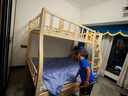 筱环上下床实木上下铺儿童床男孩女孩高低床成人双层床子母床 上下床 爬梯款+书架+双抽+床垫*2 上铺宽130下铺宽150-全实木 实拍图