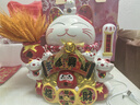 智汇招财猫开业大摆件自动招手电动摇手大号陶瓷新店开业大吉乔迁礼物 【财福双收】32*26*32-大卖 【礼盒+坐垫+围脖】电池插电两用 实拍图