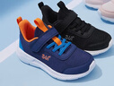 361°儿童运动鞋男女童(3-12岁)防撞鞋头密网休闲跑鞋 蓝 37 实拍图