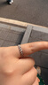 周六福（ZLF）  PT950铂金戒指女款同心锁送女友活口可调节白金戒指 活口-1.63g 实拍图