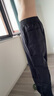 Homlean日系文艺工装裤子男士夏季新款宽松百搭直筒阔腿长裤8335黑色2XL 实拍图