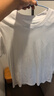 拇指白小T【汗隐无痕T】春夏新款短袖男士T恤纯色舒适百搭打底衫 皓白 3XL 实拍图