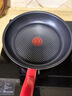 特福（Tefal）平底锅家用牛排不粘煎锅少油烟有钛煎饼锅电磁炉燃气灶通用26cm 实拍图