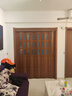 简凡宜免打孔折叠门推拉门PVC 隔断厨房卧室阳台燃气隐形门无轨推拉移门 免打孔折叠门  柚木色新中式 实拍图