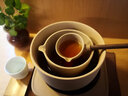 呈然 古法煮茶器家用大容量养生壶控温电陶炉粗陶茶壶茶具 麦饭石孤影煮茶碗（三件套） 实拍图