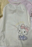 戴维贝拉（DAVE＆BELLA）【Hello·Kitty联名】童装儿童t恤女童长袖上衣洋气宝宝打底衫 米白 120 cm（建议身高110-120cm） 实拍图