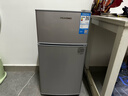 华宝小冰箱小型家用出租房用冷藏冷冻两用一级能效节能省电迷你宿舍寝室办公室二门电冰箱 【一级能效】76L银色【三天不到一度电】 实拍图