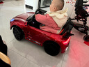 岁彩大号婴儿童电动车四轮带遥控摇摆四驱汽车可坐人小孩宝宝玩具童车 白色无遥控灯光音乐 实拍图