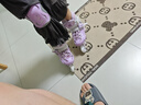 斯威（SWAY）轮滑鞋儿童溜冰鞋男女童初学套装中小学滑轮滑冰旱冰鞋成人直排轮 莫紫八轮全闪+头盔护具+一体支架 S (适合3-5岁)平时鞋码25-30 实拍图