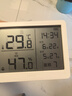 得力（deli）室内温湿度表 LCD\电子温湿度计老人儿童礼物生日礼品带闹钟功能 婴儿房办公用品 白色LE502-WH 实拍图