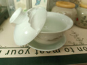 瓷牌茗茶具 盖碗大号 青花陶瓷盖碗花茶杯 白瓷三才碗杯敬茶碗泡茶 功夫茶具 【水墨远山】盖碗 实拍图