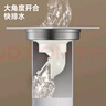 潜水艇（Submarine）XLTF-10黄铜镀镍亚银拉丝面全密封洗衣机防臭地漏50管径 实拍图