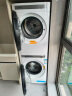 美的（Midea）洗烘套装 10公斤滚筒洗衣机+热泵烘干机 1.1洗净比【清风明月】MG100AIR1+AIR1 家电国家补贴 实拍图