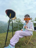 原始人户外折叠凳子露营便携式小马扎折叠椅排队手包钓鱼椅子野餐用品 中号卡其【加大椅面 加粗钢管】 实拍图