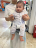 babycare腰凳婴儿背带 溜娃抱娃神器 宝宝前后抱式多功能减震轻薄轻便 菲戈蓝【透气款】 解放双手 实拍图
