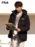 FILA 斐乐官方情侣羽绒服2025年冬时尚休闲连帽上衣男女同款保暖外套 实拍图