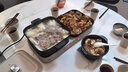 小熊（Bear）电火锅 火锅专用锅折叠多功能料理锅电蒸锅蒸烤涮一体家用烤肉锅电烤盘 E80J1 8L叠叠锅2.0烤涮版 实拍图