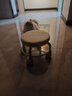 【全网爆款】椅子万向轮美缝凳子带轮旋转擦地矮凳美甲修脚凳滑轮 儿童凳-米白色款 实拍图