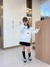 女童棒球服外套秋冬款洋气2025新款大童夹克衫女孩秋装学生上衣服 高级灰外套 160 实拍图