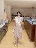 纳琳雅碎花连衣裙女2026新款夏季女装衣服A字雪纺半身裙子显瘦t恤两件套 图片上衣+裙子【两件套】 S 【70-85斤】 实拍图