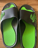 回力运动拖鞋男浴室内户外不易滑厚底凉拖鞋HL39391黑绿色41-42码 实拍图