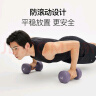 Keep彩色浸塑哑铃 男士女士家用家庭健身肌肉塑形墨灰色 5kg*2 实拍图