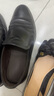 百思图通勤商务皮鞋舒适牛皮男士正装鞋婚鞋25002AM5黑色（一脚蹬款）43 实拍图