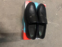 YRC意尔康男鞋秋季真皮商务正装休闲皮鞋男士软底防滑中老年爸爸鞋子 黑色Y-8855【四季款】 43 (265mm) 实拍图