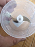绞肉机小型打蒜器家用绞蒜切蒜器多功能辅食料理机电动蒜泥神器蒜蓉机自动切菜机压蒜器 浅绿色 0.26L 2页刀 实拍图