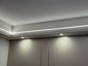 雷士照明led线形灯双眼皮吊顶线型灯嵌入式灯带预埋线性灯槽客厅无主灯条 2010带边 配雷士LED光源（白罩） 低压24V  暖白光 4000K 实拍图