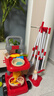 儿童过家家早教拖把扫把簸箕套装宝宝家用小拖布迷你扫帚扫地工具 清洁推车23件+电动吸尘器 礼盒红 六一儿童节礼物 实拍图