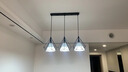 雷士（NVC）led餐厅吊灯具餐桌灯饰北欧简约可调节卧室吧台创意几何3头带光源 实拍图