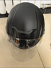凤凰（Phoenix）新国标A类3C认证电动车摩托车头盔双镜片防雾防风保暖哑黑 男女四季通用电瓶车3/4半盔冬季安全帽 实拍图