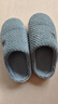 京东京造【厚底防滑】棉拖鞋男士冬季室内居家毛拖保暖半包深灰色42-43 实拍图