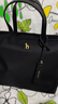 哈吉斯（HAZZYS）女包 秋季款款女轻便简约斜挎手提托特包ALKS2FBSE02 黑色BK 00 实拍图