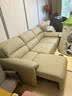 班派（banpai）政府补贴零靠墙大象耳朵真皮电动功能沙发床头层牛皮沙发意式极简 2.8米三人位【无线遥控电动】 舒享版：环保真皮+硅胶棉+4CM紫罗兰 实拍图